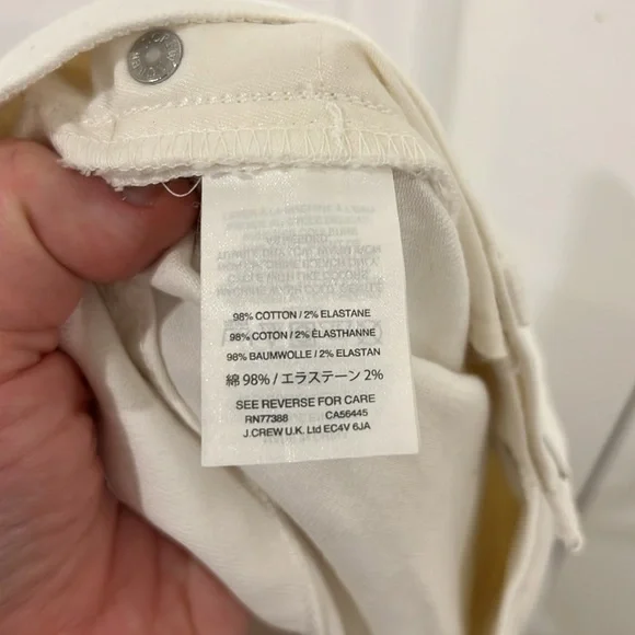J. Crew High-Rise White Denim Shorts Womens Size 27 - Picture 6 of 7